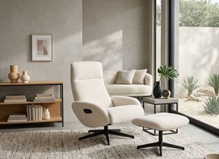 Maya Swivel Recliner & Ottoman Product Image